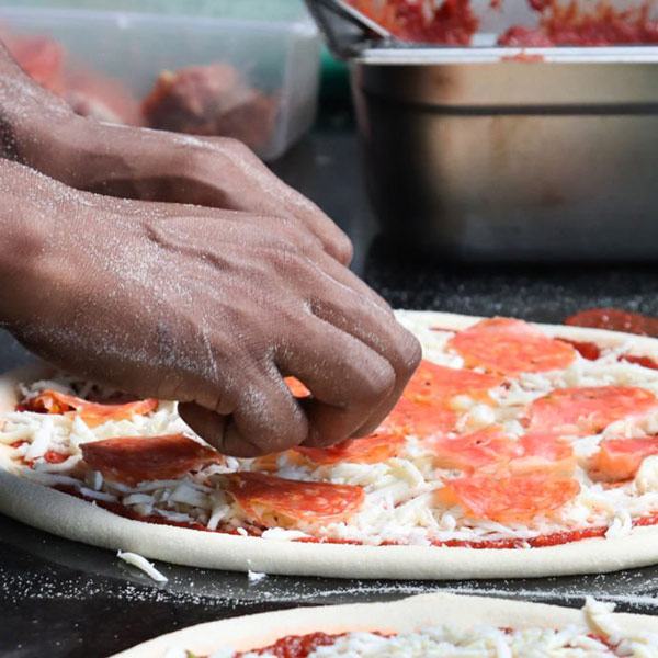 pizza-making